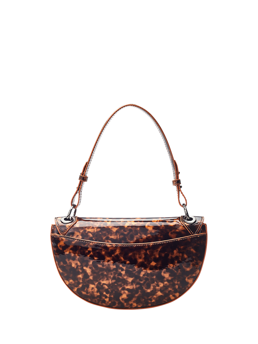 Product image 3 of 4, which shows Moda In Pelle Fillipa Curved Crossbody Bag, Brown/Multi