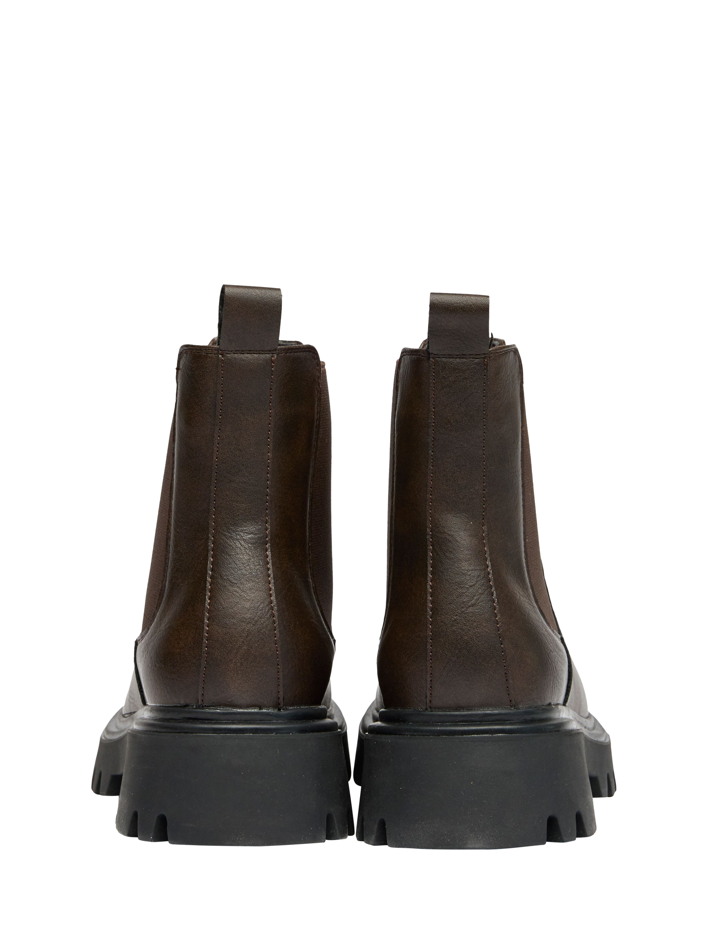 Product image 3 of 4, which shows V.GAN Vegan Russ Chelsea Boots, Brown, 3