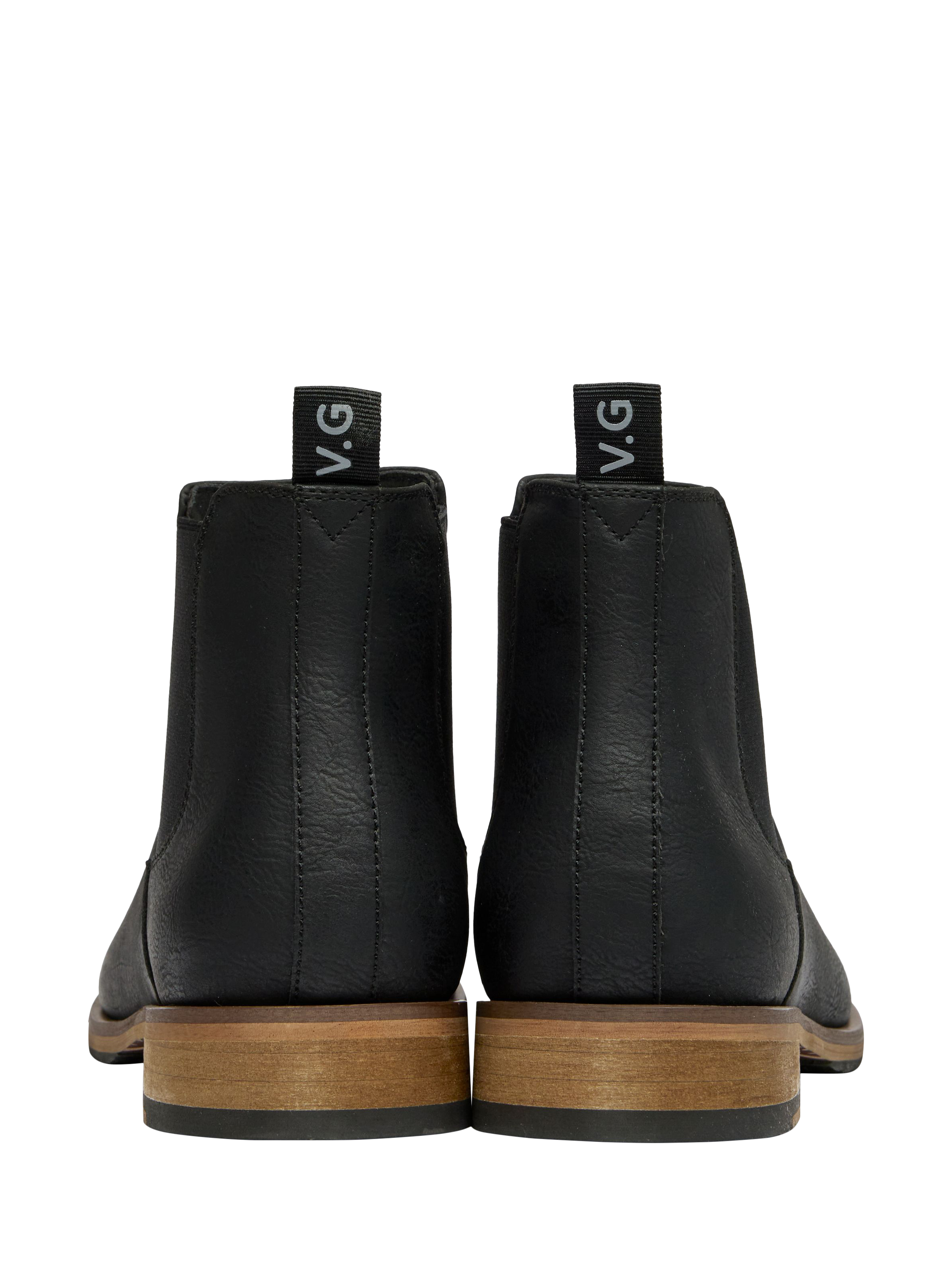 Product image 3 of 4, which shows V.GAN Vegan Cardamom Pull-On Chelsea Boots, Black, 6