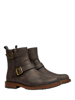 V.GAN Vegan Arug Pull-On Biker Boots, Brown - view 2, Brown