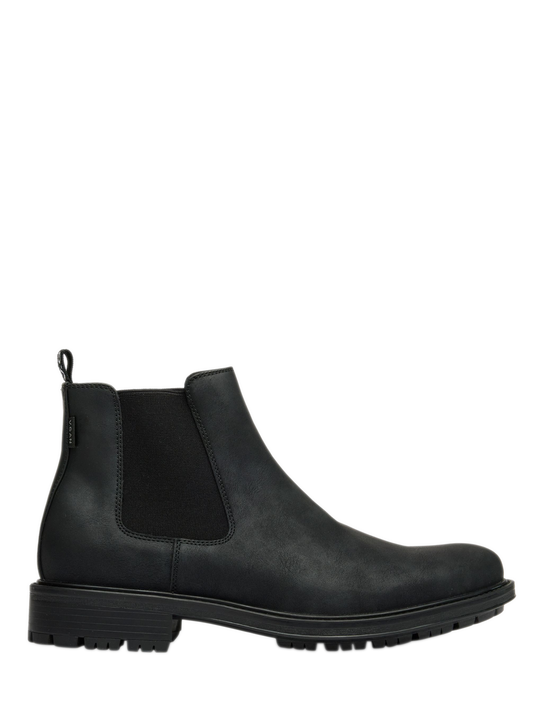 Product image 1 of 5, which shows V.GAN Vegan Gem 2 Chelsea Boots, Black, 7