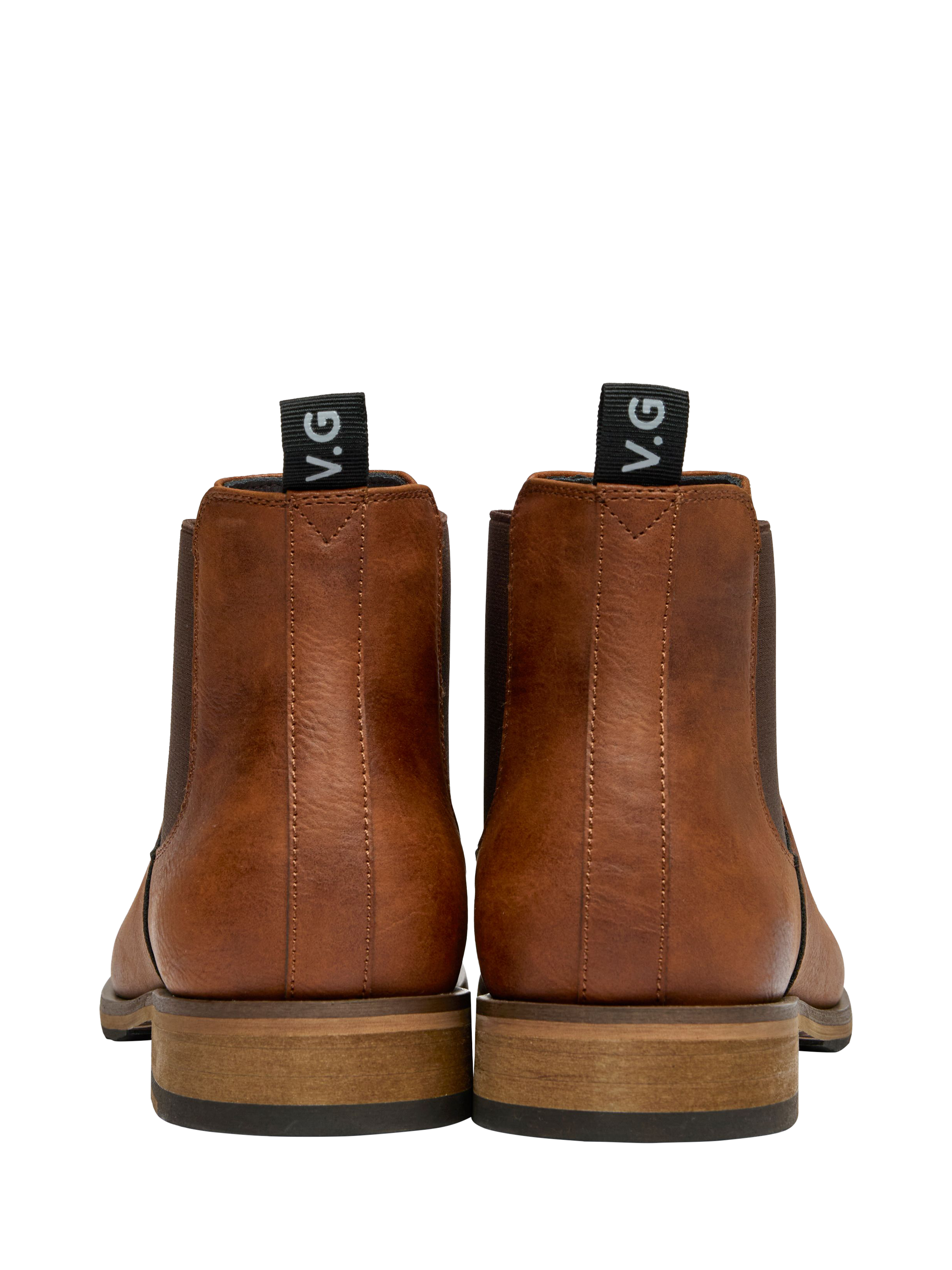 Product image 3 of 4, which shows V.GAN Vegan Cardamom Pull-On Chelsea Boots, Tan, 6