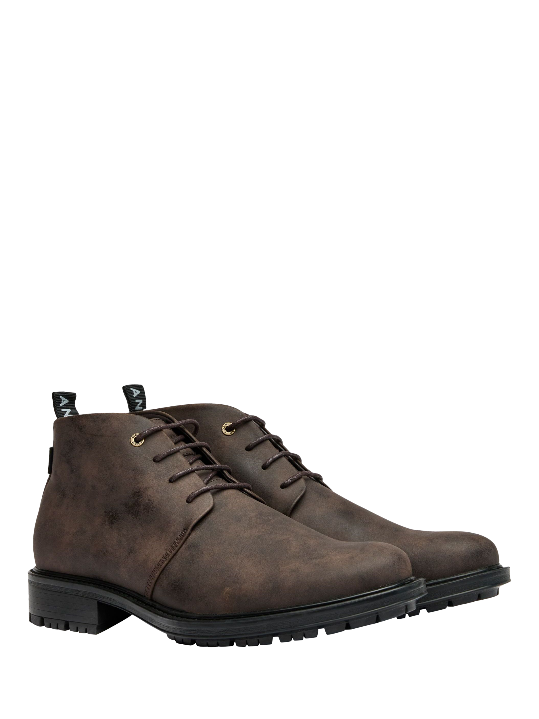 Product image 2 of 4, which shows V.GAN Vegan Endive Lace-Up Chukka Boots, Brown, 7