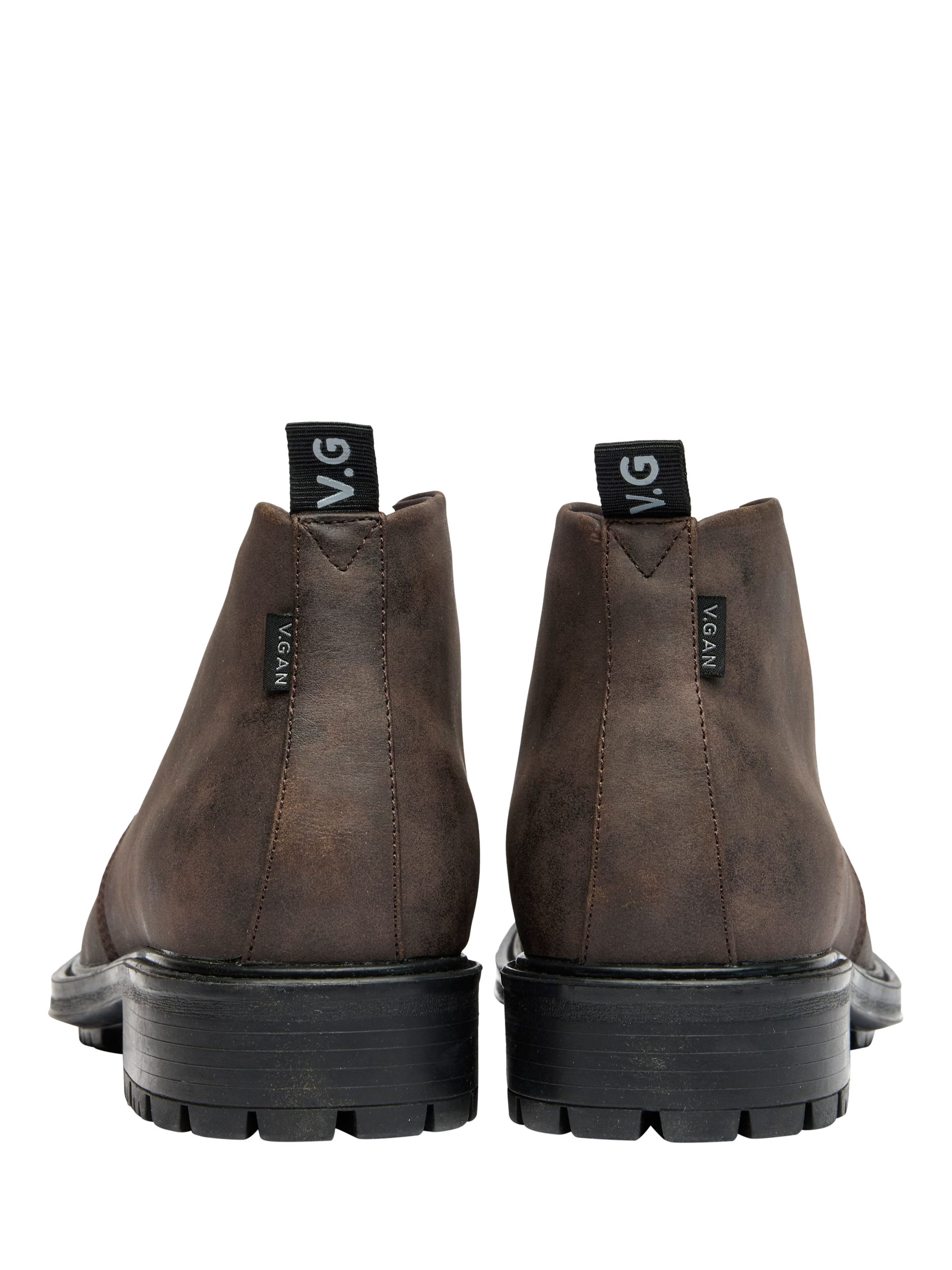 Product image 3 of 4, which shows V.GAN Vegan Endive Lace-Up Chukka Boots, Brown, 7