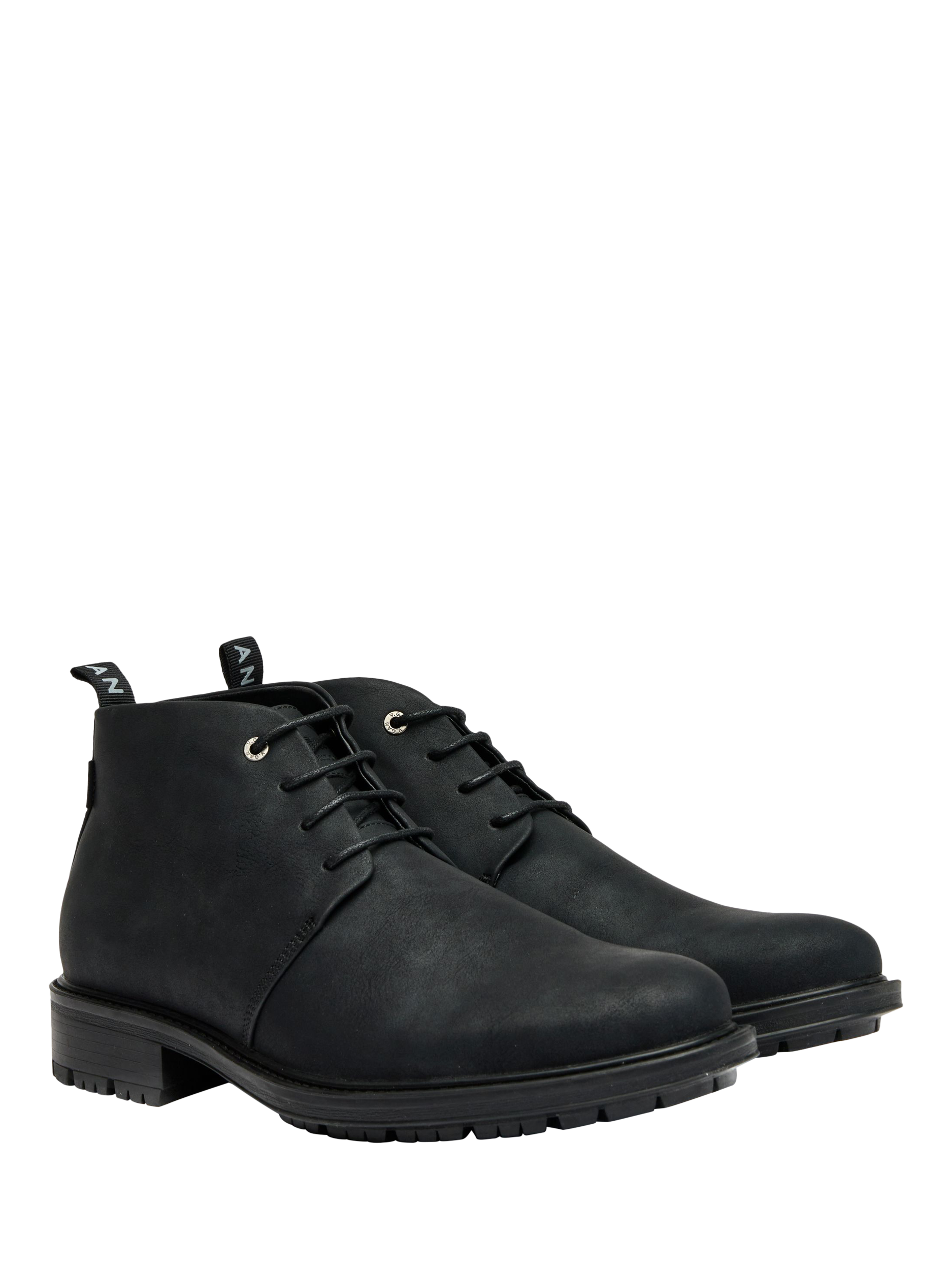 Product image 2 of 4, which shows V.GAN Vegan Endive Lace-Up Chukka Boots, Black, 7