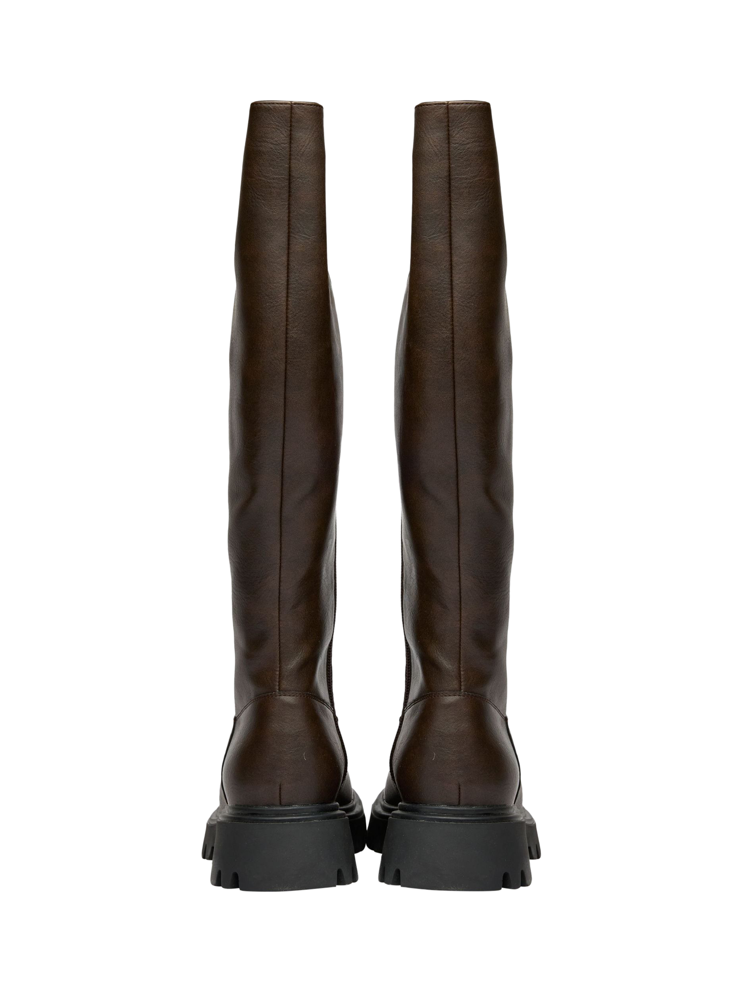 Product image 3 of 4, which shows V.GAN Vegan Bram Knee High Boots, Brown, 3