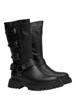 V.GAN Vegan Cosmic Biker Boots - view 2, Black