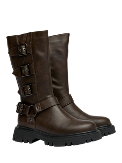 V.GAN Vegan Cosmic Biker Boots - view 2, Brown