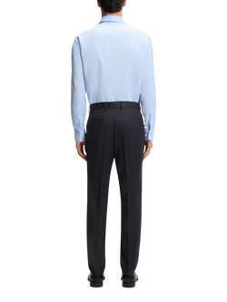 HUGO BOSS BOSS Slim Fit Tailored Trousers, Dark Blue - view 2, Dark Blue