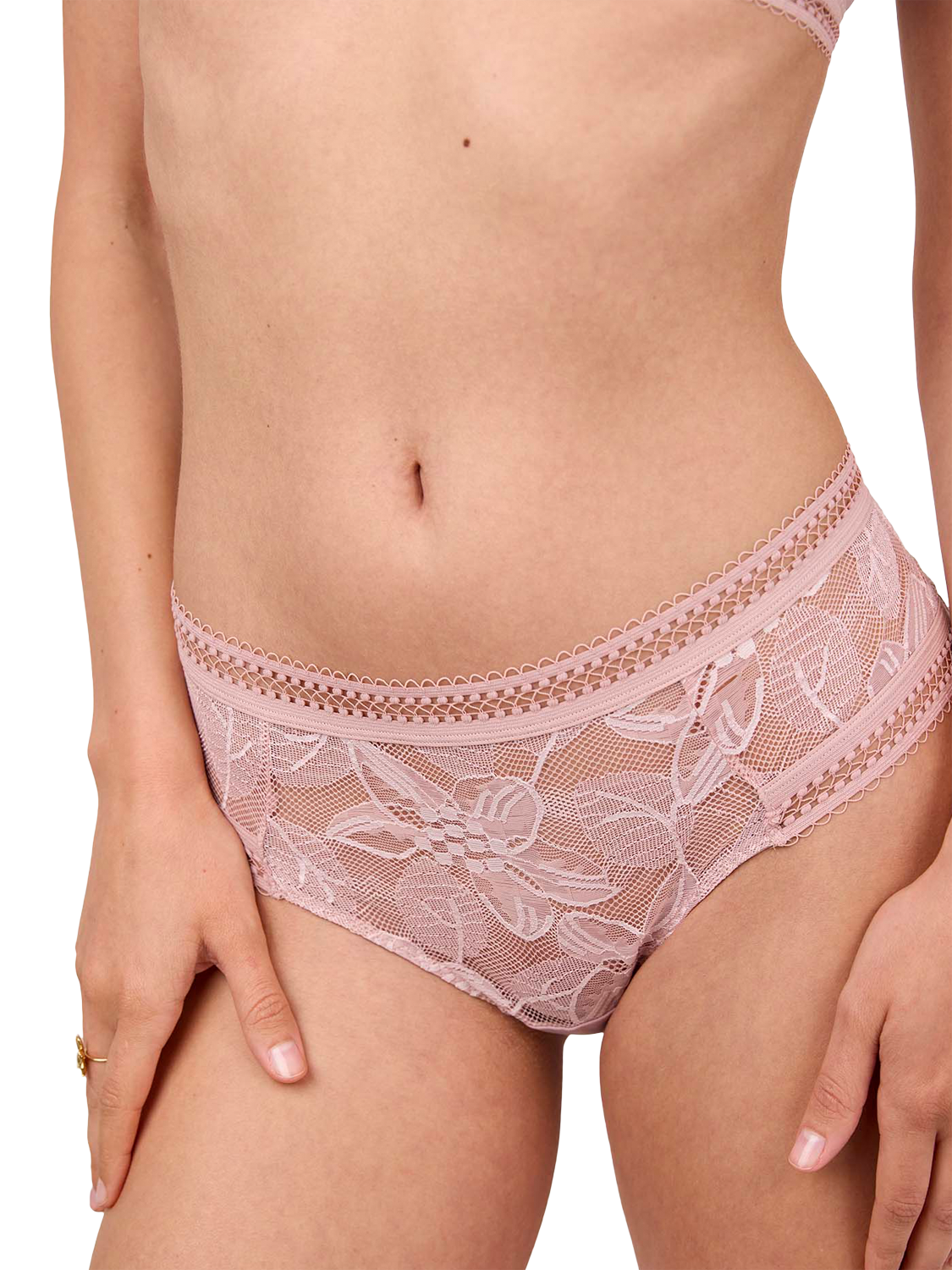Product image 4 of 6, which shows Maison Lejaby Songe Shorty Knickers, Misty Rose, 6