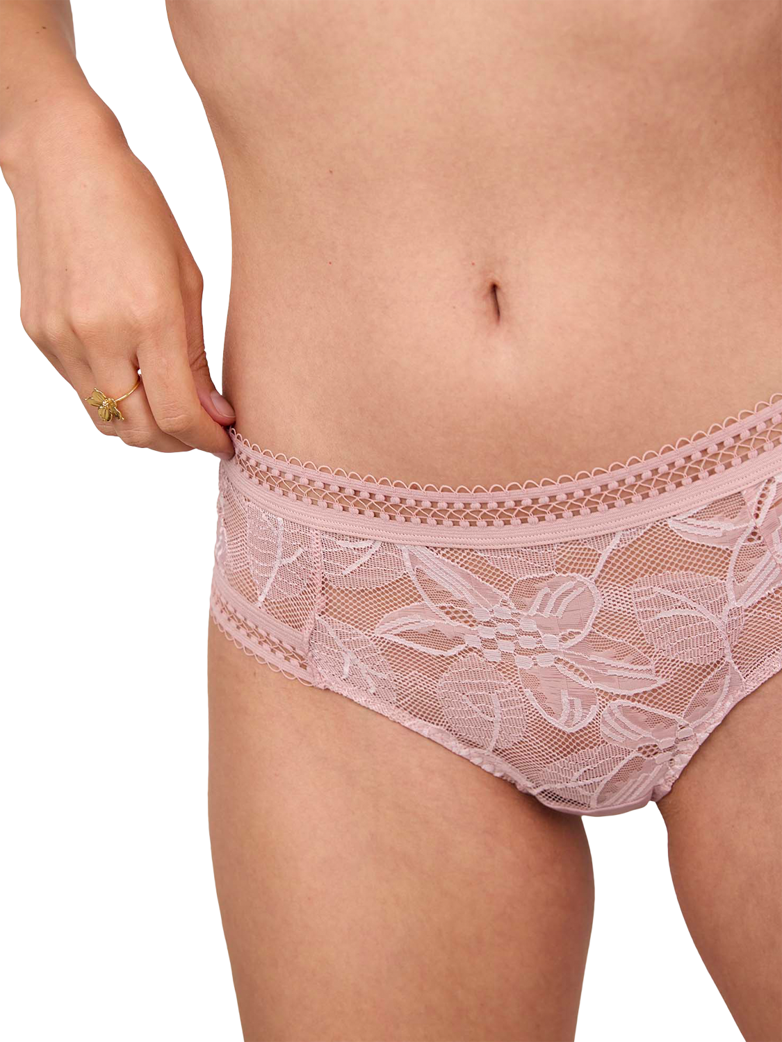 Product image 5 of 6, which shows Maison Lejaby Songe Shorty Knickers, Misty Rose, 6