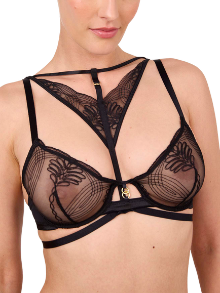 Maison Lejaby Audace Harness, Black, Black