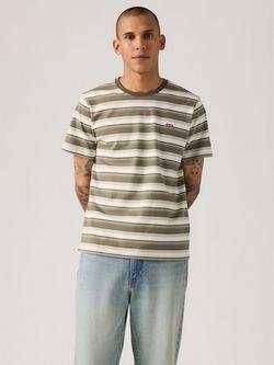 Levi's Original Striped T-Shirt, Maitake Brown, Maitake Brown