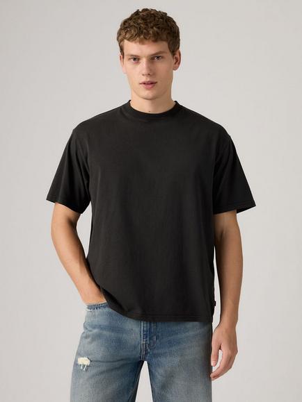 Levi's Cotton Boxy Fit Short Sleeve T-Shirt, Jet Black, Jet Black