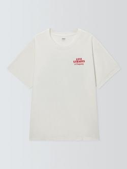 Levi's Cotton Regular Fit Short Sleeve Graphic T-Shirt, Archival Egret, Archival Egret
