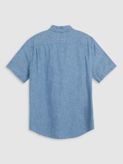 Levi's Cotton Regular Fit Shirt, Sebastian Chambray Blue - view 2, Sebastian Chambray Blue