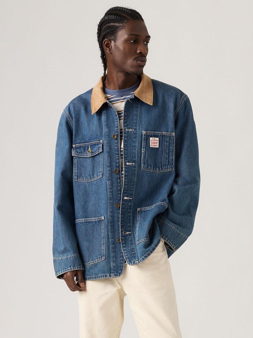 Product image 1 of 3, which shows Levi's Berkley Chore Coat, Sunburnt Chore, S