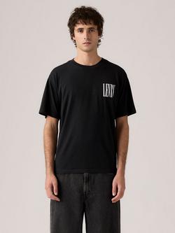 Levi's Cotton Regular Fit Short Sleeve Vintage Cowboy Graphic T-Shirt, Black, Black