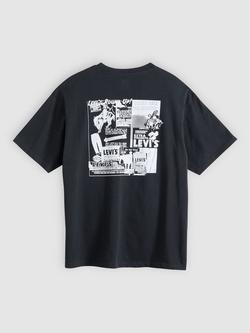 Levi's Cotton Regular Fit Short Sleeve Vintage Cowboy Graphic T-Shirt, Black - view 2, Black