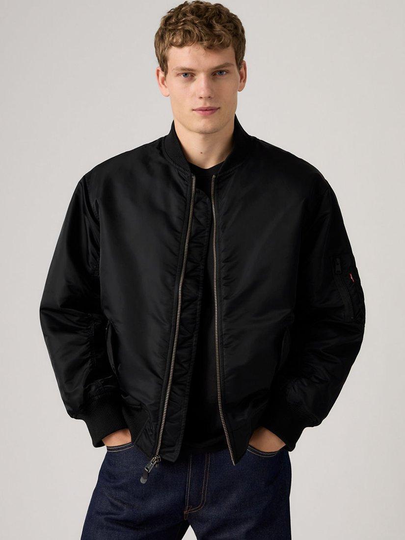 Product image 1 of 3, which shows Levi's Bomber Jacket, Jet Black, S