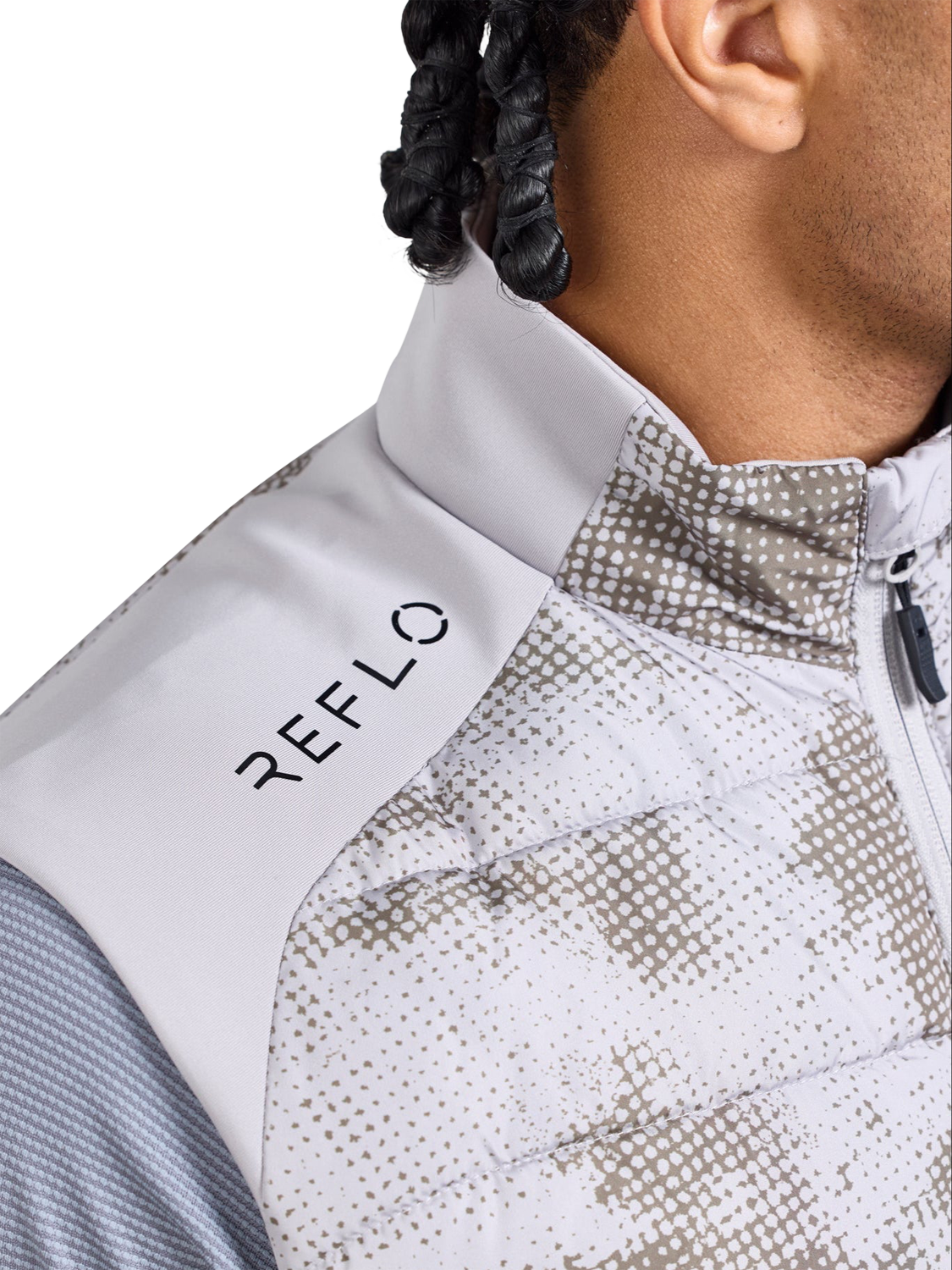 Product image 5 of 6, which shows REFLO Dochart Gilet, Vapor Khaki, XS