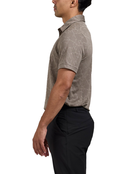 REFLO Men's Yamuna Polo Shirt, Dolomite Brown - view 2, Dolomite Brown