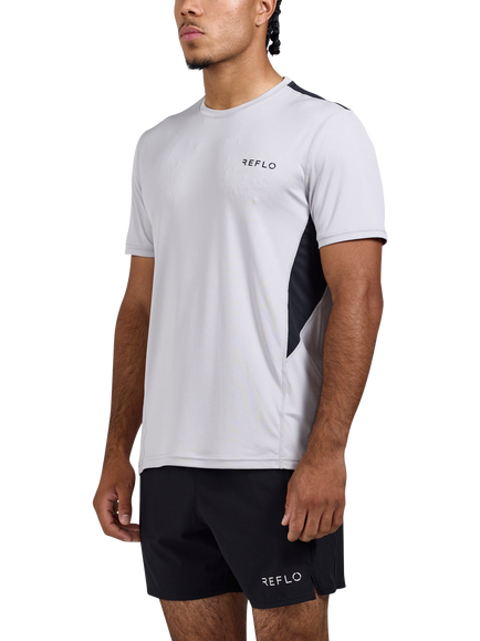 REFLO Men's Hudson Regular Fit Short Sleeve Sports T-Shirt, Vapor Khaki, Vapor Khaki