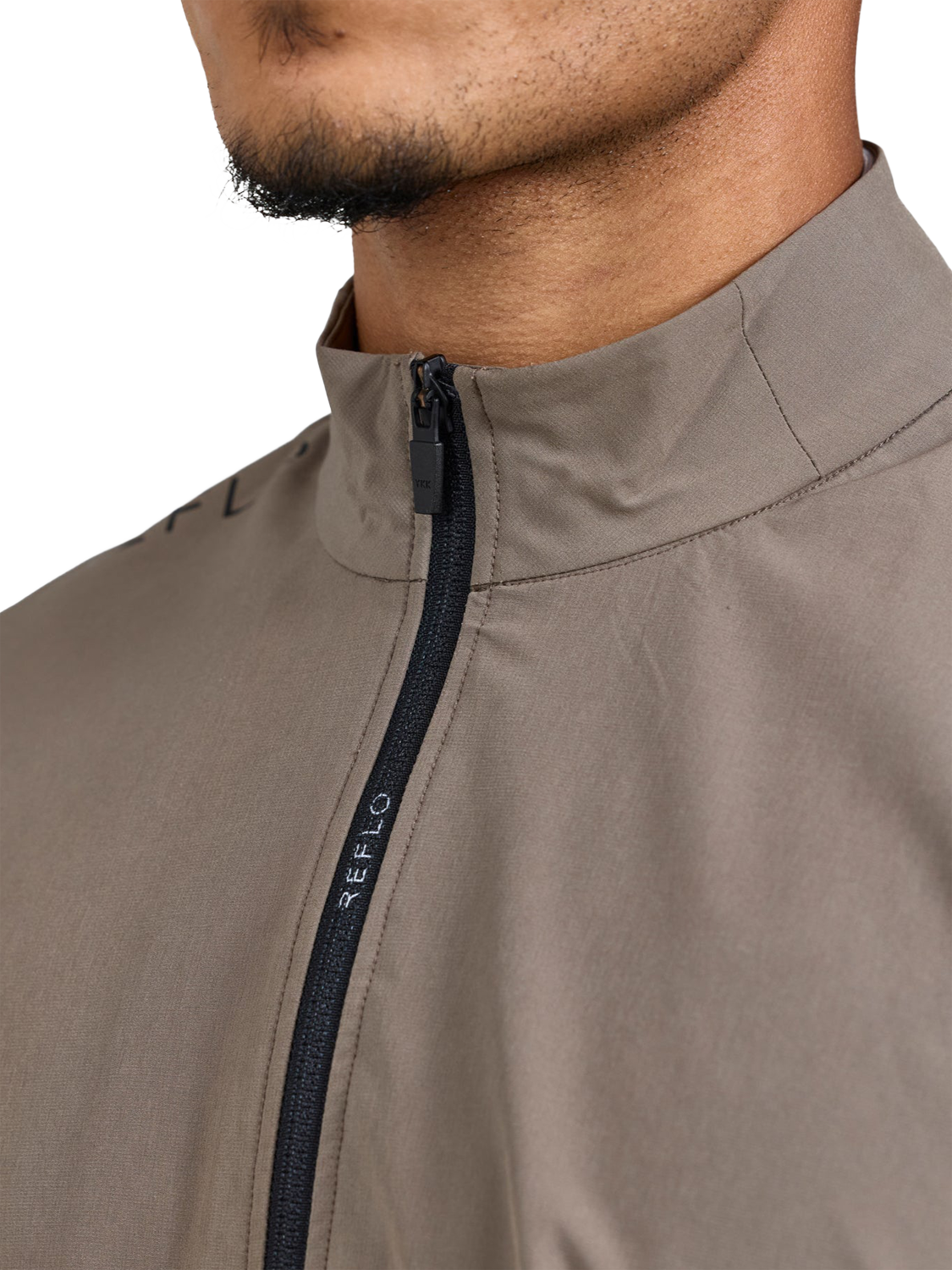 Product image 4 of 6, which shows REFLO Adda Lightweight Zip Jacket, Dolomite Brown, XXXL