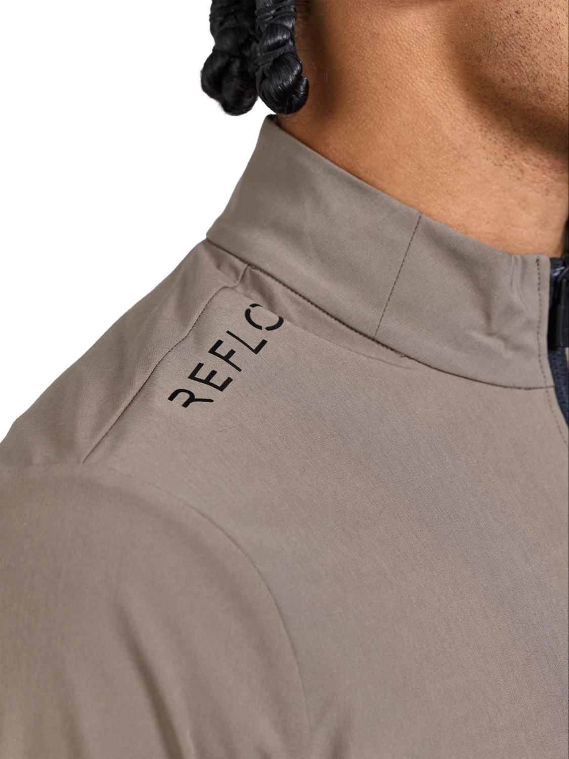 Product image 5 of 6, which shows REFLO Adda Lightweight Zip Jacket, Dolomite Brown, XXXL