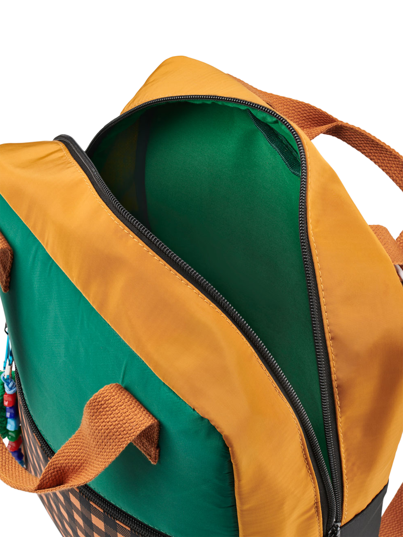 Product image 3 of 4, which shows Stych Kids' Colour Block Backpack, Emerald Green