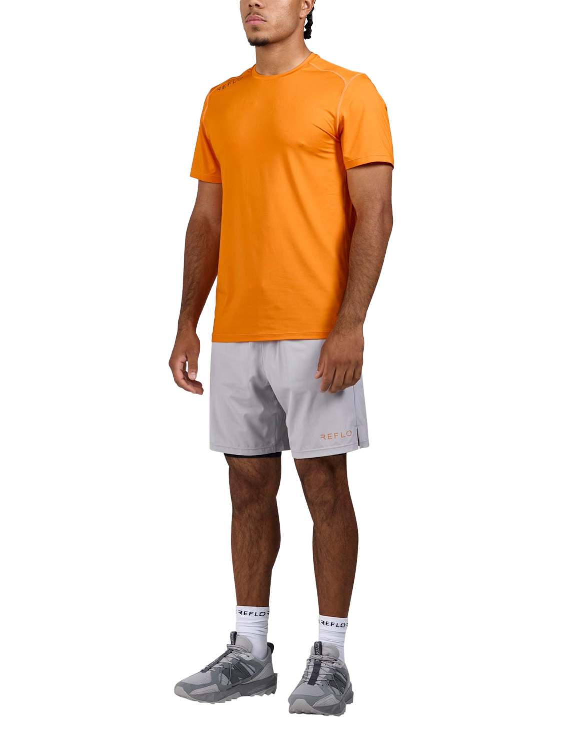 Product image 1 of 6, which shows REFLO Desna Training Shorts, Vapor Khaki, XXXL