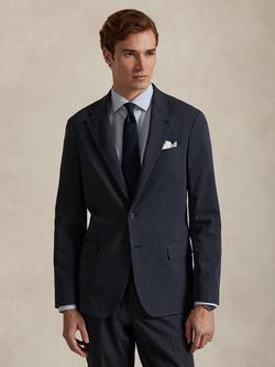 Ralph Lauren Woven Polo Suit Jacket, Bright Navy/Multi, Bright Navy Multi