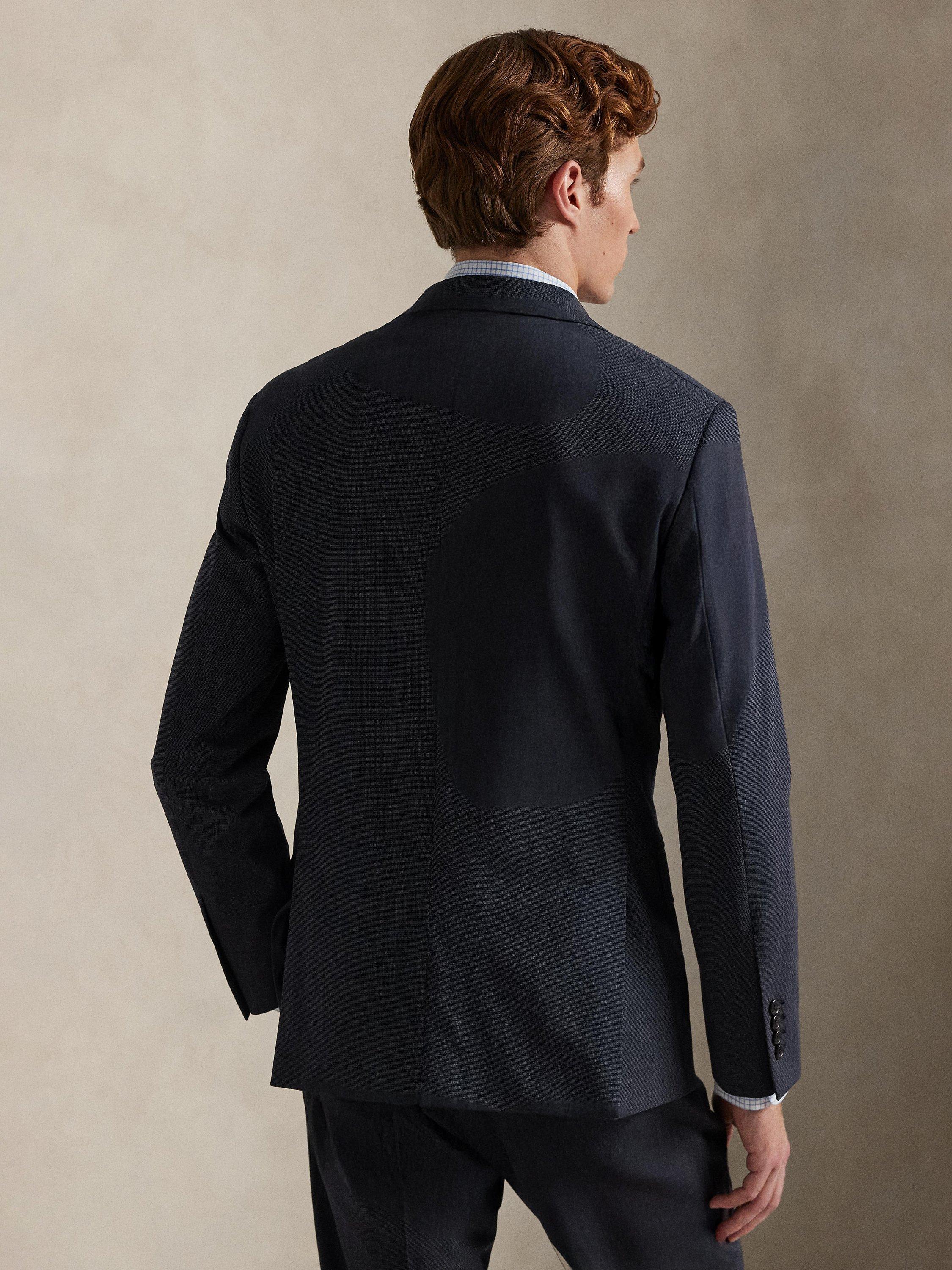 Product image 2 of 6, which shows Ralph Lauren Woven Polo Suit Jacket, Bright Navy Multi, 38R