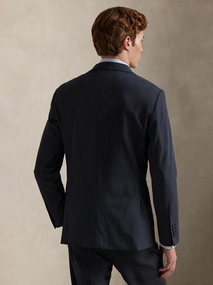 Ralph Lauren Woven Polo Suit Jacket, Bright Navy/Multi - view 2, Bright Navy Multi