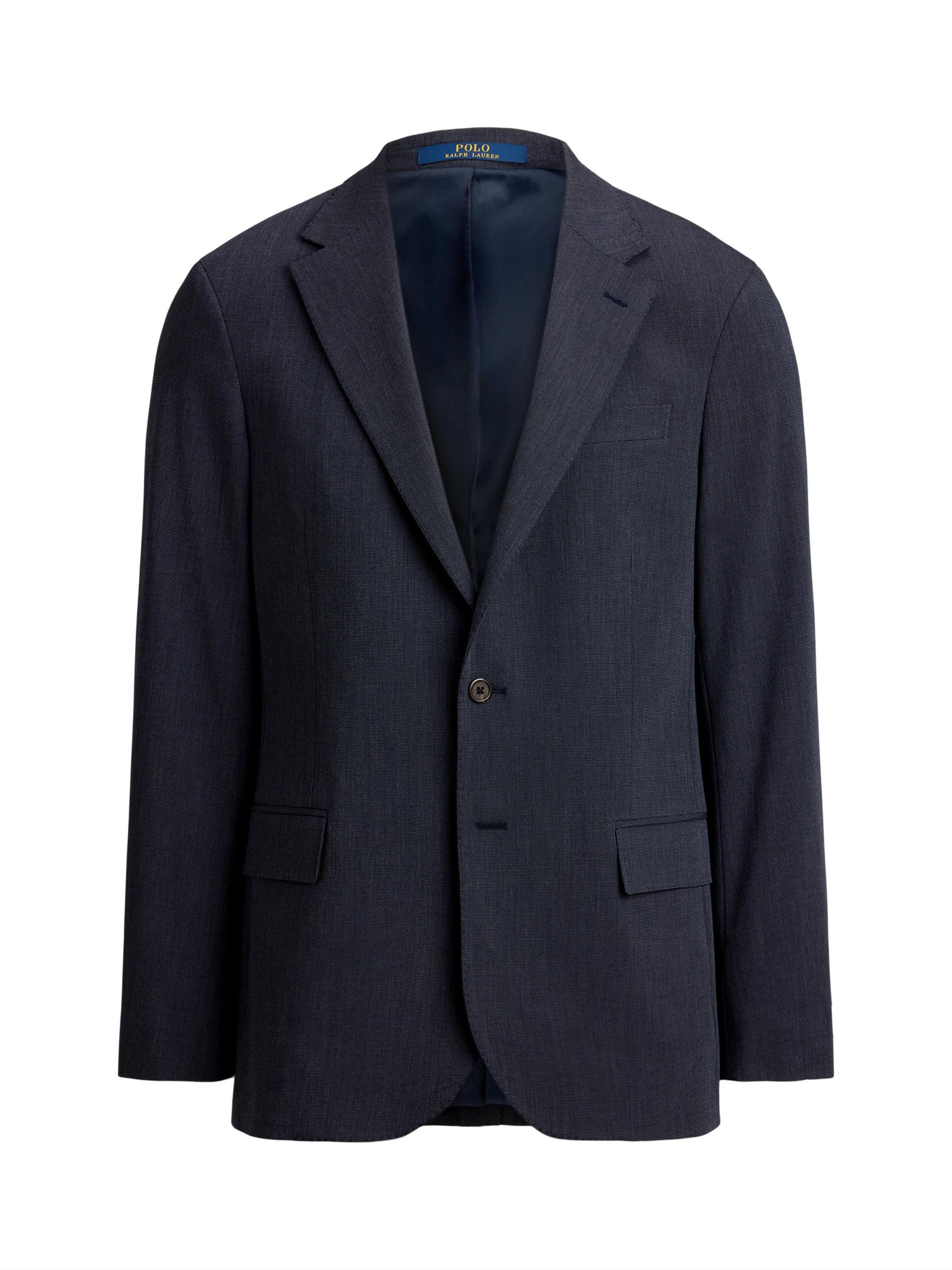 Product image 6 of 6, which shows Ralph Lauren Woven Polo Suit Jacket, Bright Navy Multi, 38R