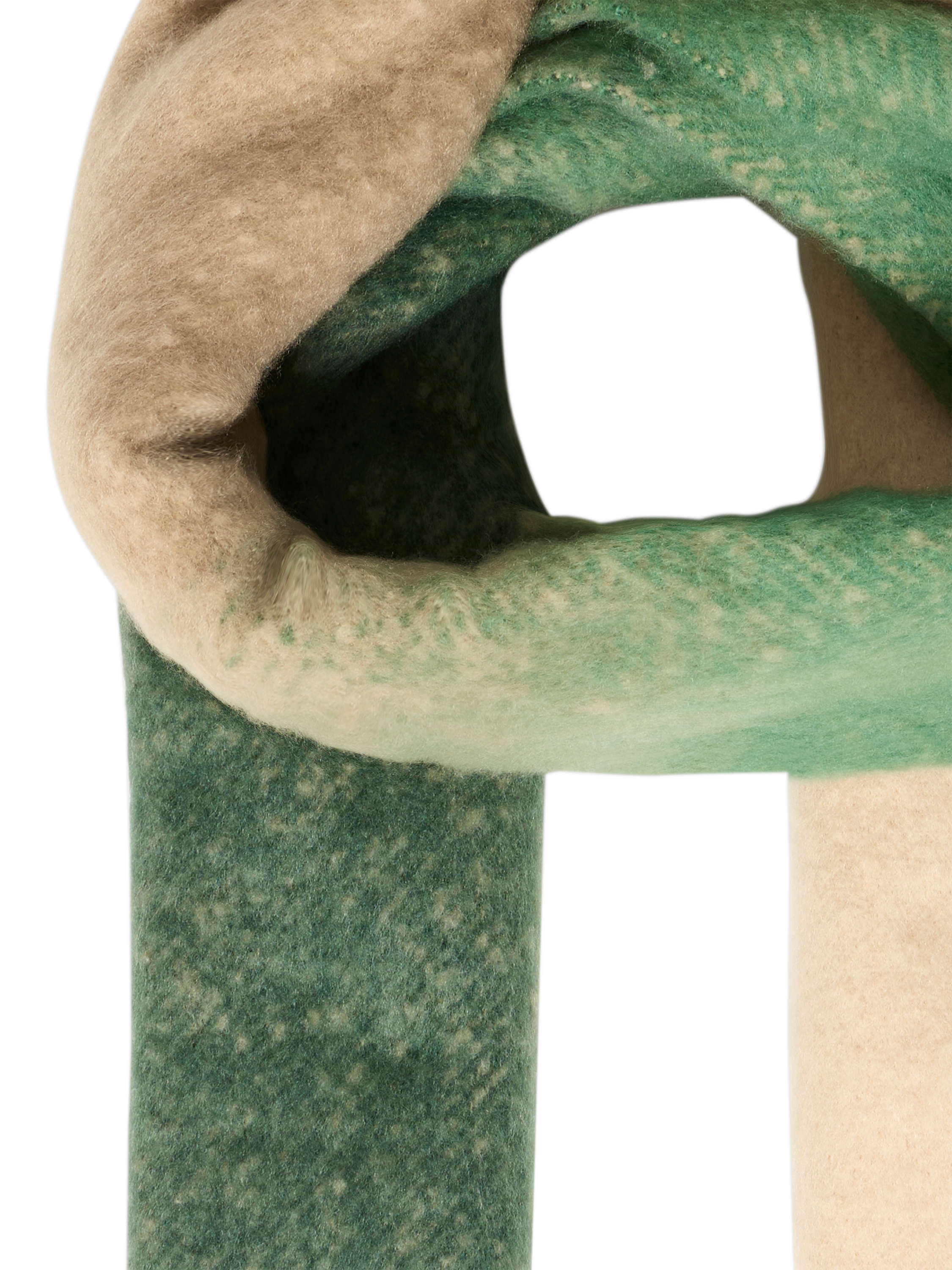 Product image 2 of 3, which shows ICHI Malou Ombre Heavyweight Scarf, Pineneedle, One Size