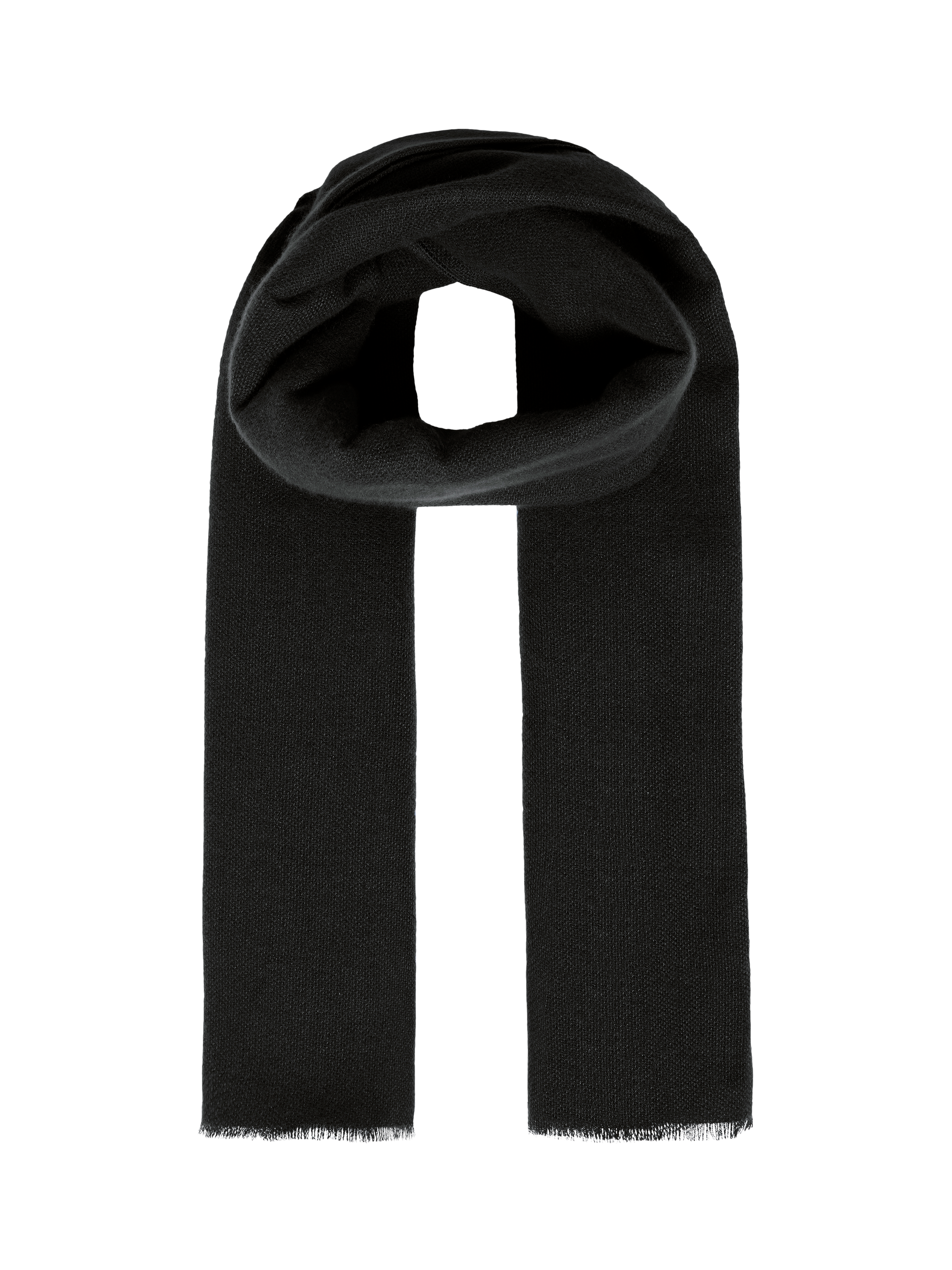 Product image 1 of 3, which shows ICHI Alana Heavyweight Scarf, Black, One Size