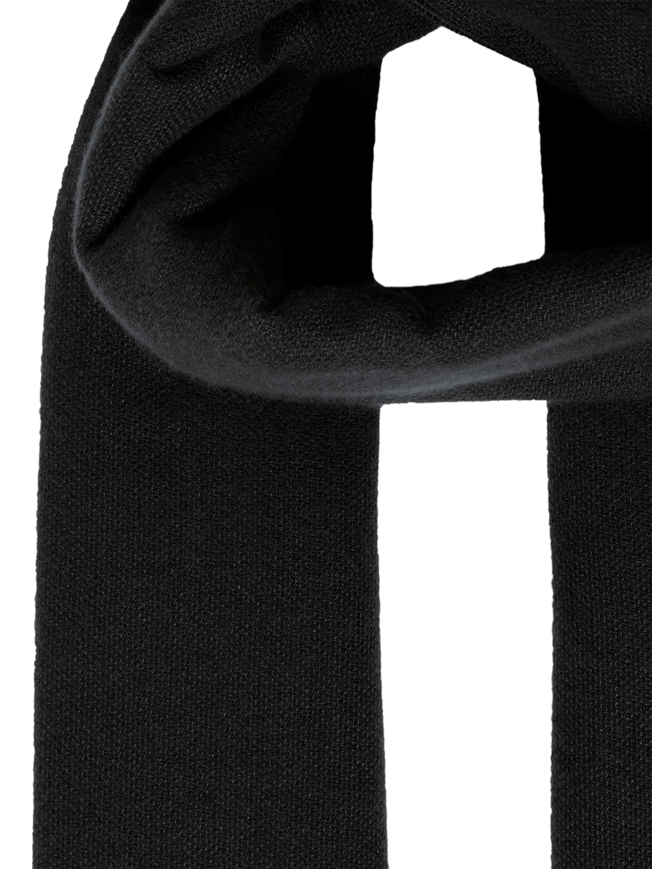 Product image 2 of 3, which shows ICHI Alana Heavyweight Scarf, Black, One Size