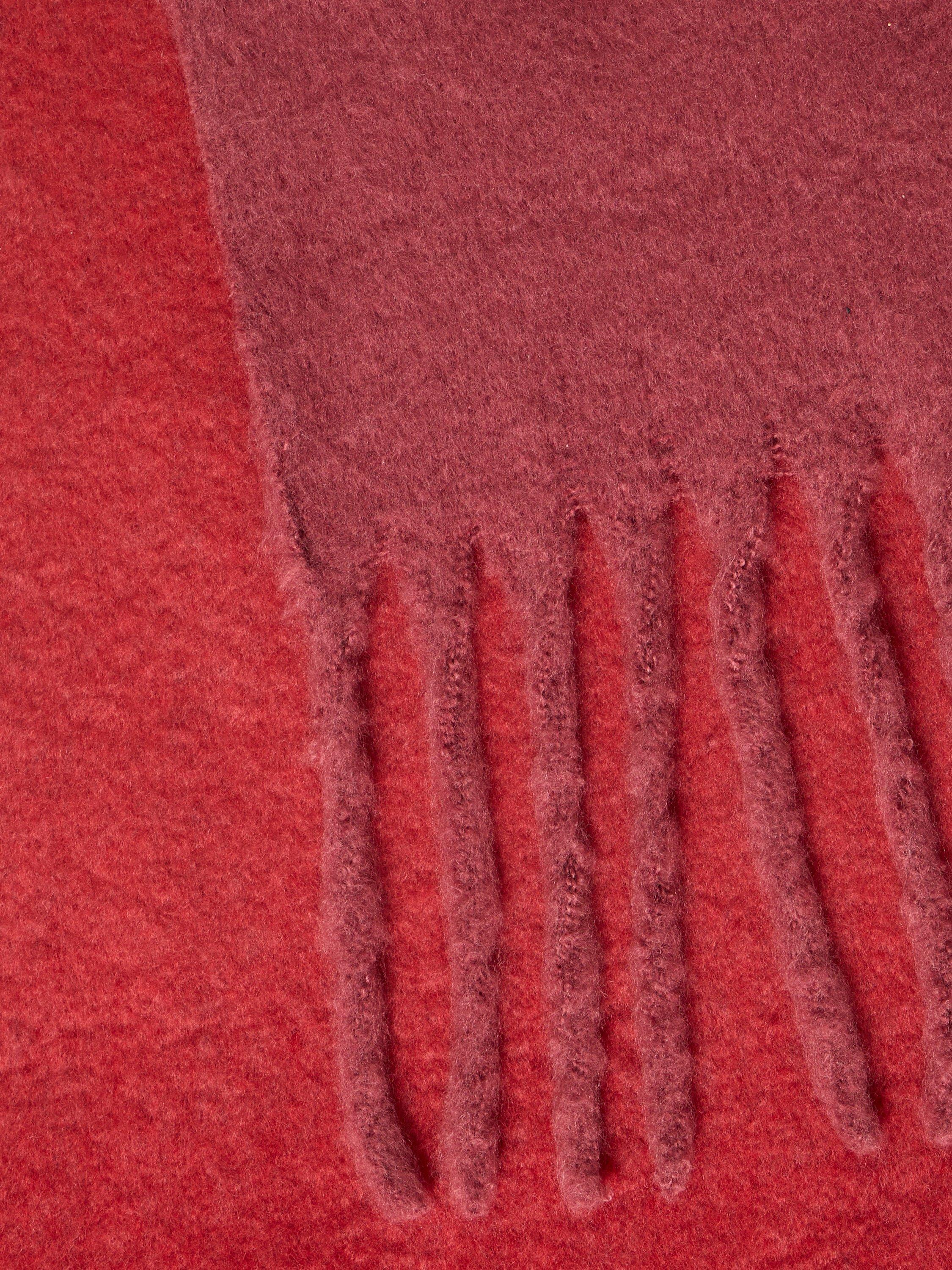 Product image 3 of 3, which shows ICHI Malou Ombre Heavyweight Scarf , Maroon, One Size