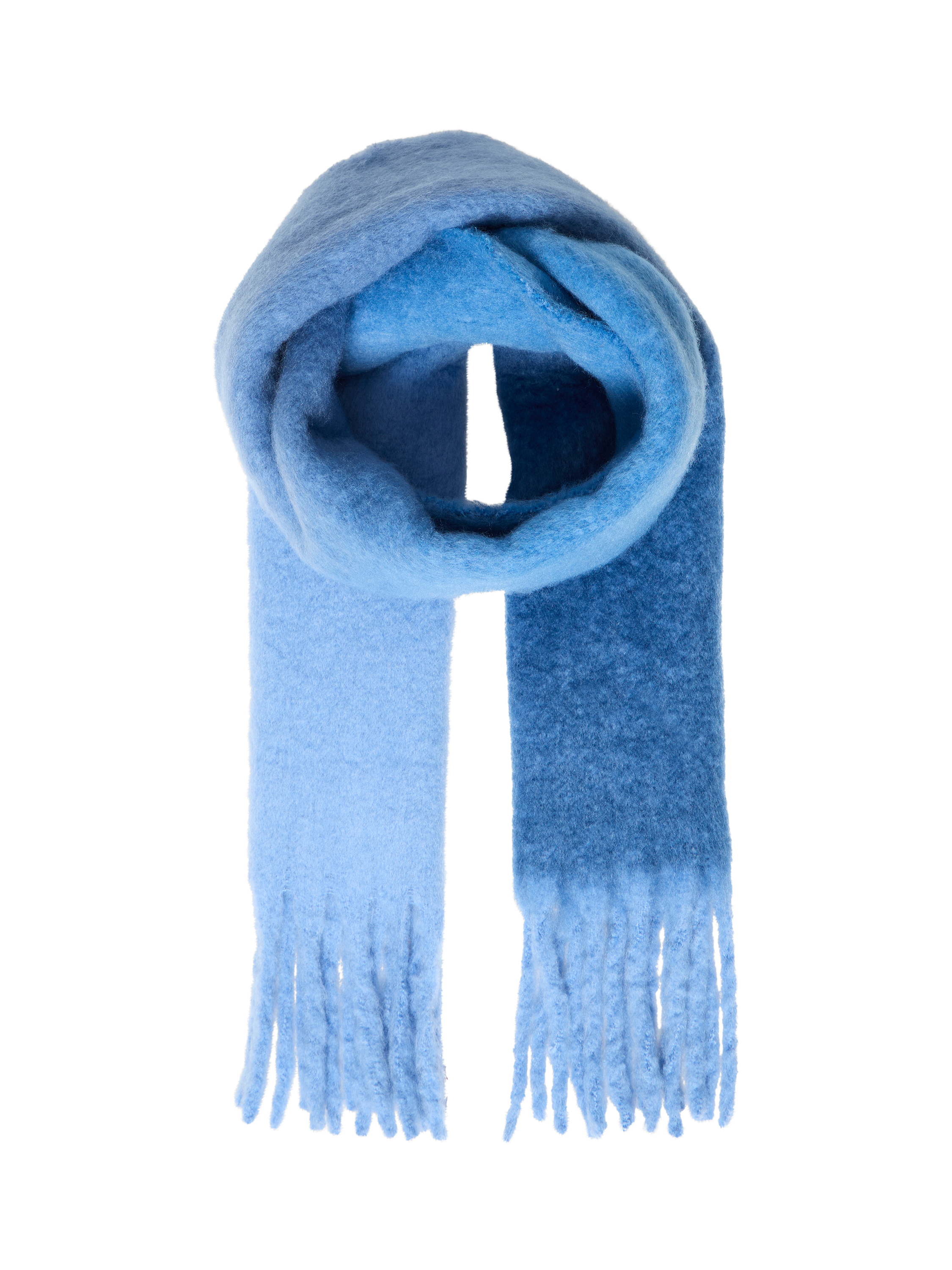 Product image 1 of 2, which shows ICHI Malou Ombre Heavyweight Scarf , Blue Yonder, One Size
