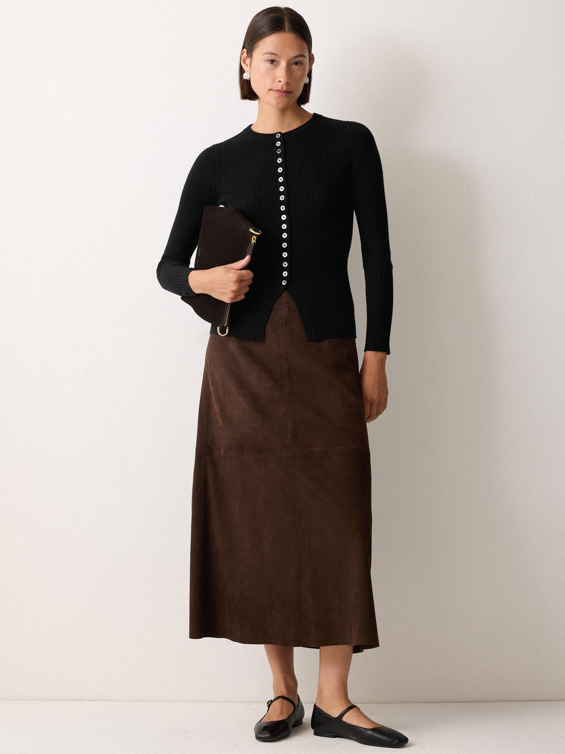 Jigsaw Multi Button Rib Knit Cardigan