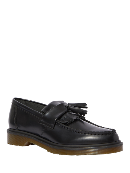 Dr. Martens Adrian Leather Tassel Loafers - view 2, Black Smooth