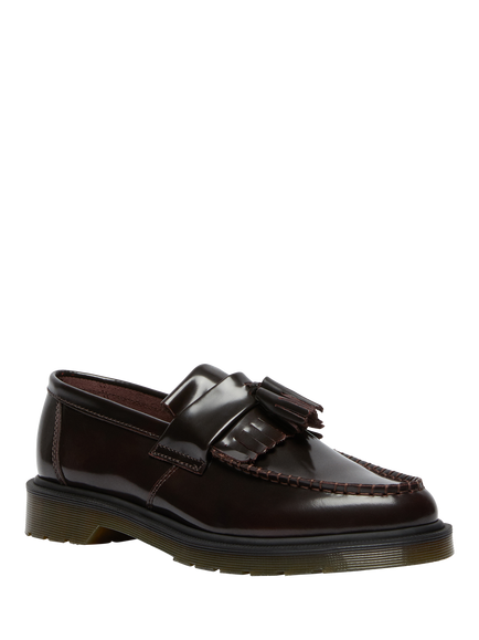 Dr. Martens Adrian Leather Tassel Loafers - view 2, Cherry Red Arcadia
