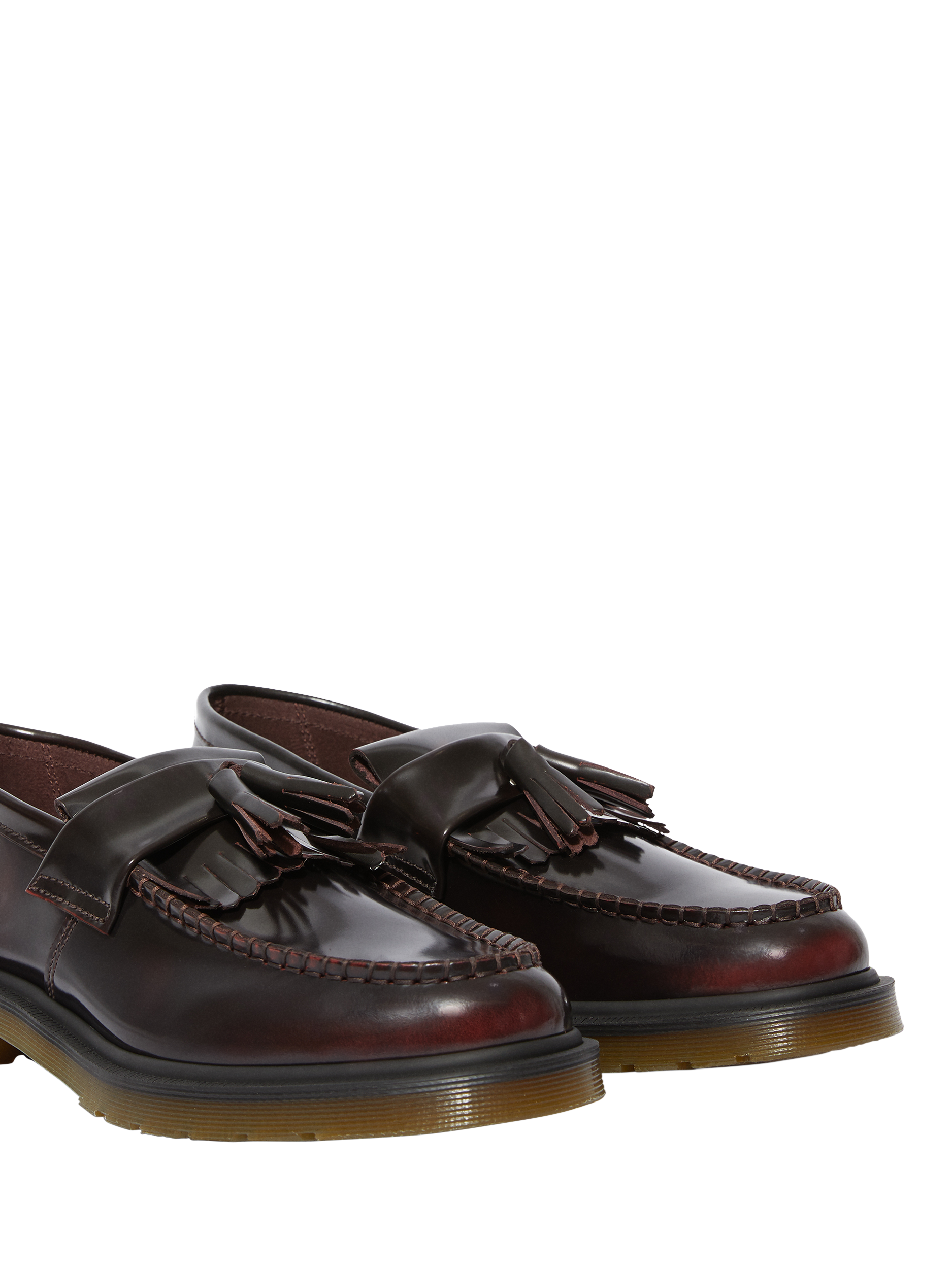 Product image 4 of 5, which shows Dr. Martens Adrian Leather Tassel Loafers, Cherry Red Arcadia, 7