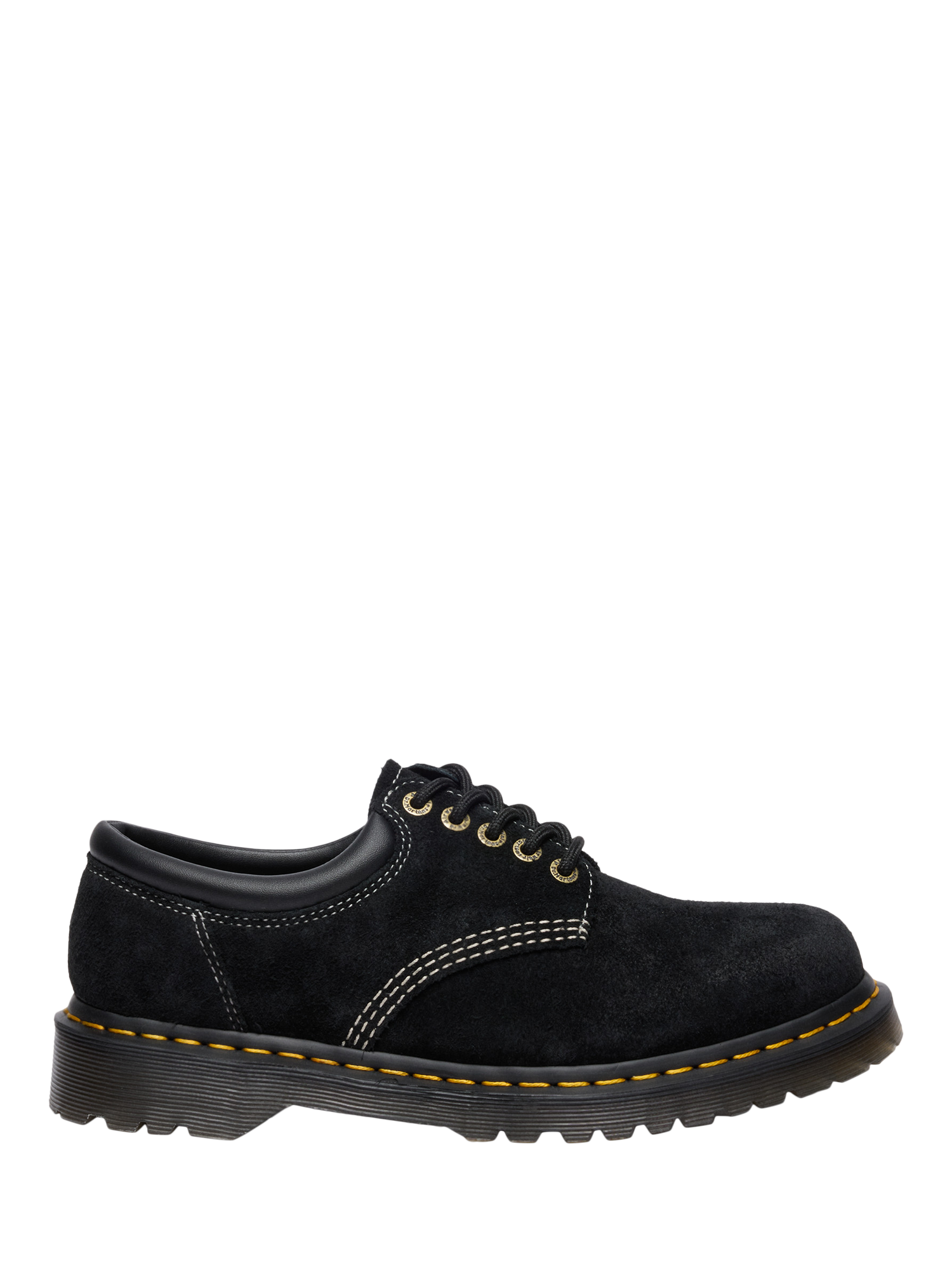 Martens 8053 Suede 5-Eye Derby Shoes, Black Nappa Suede