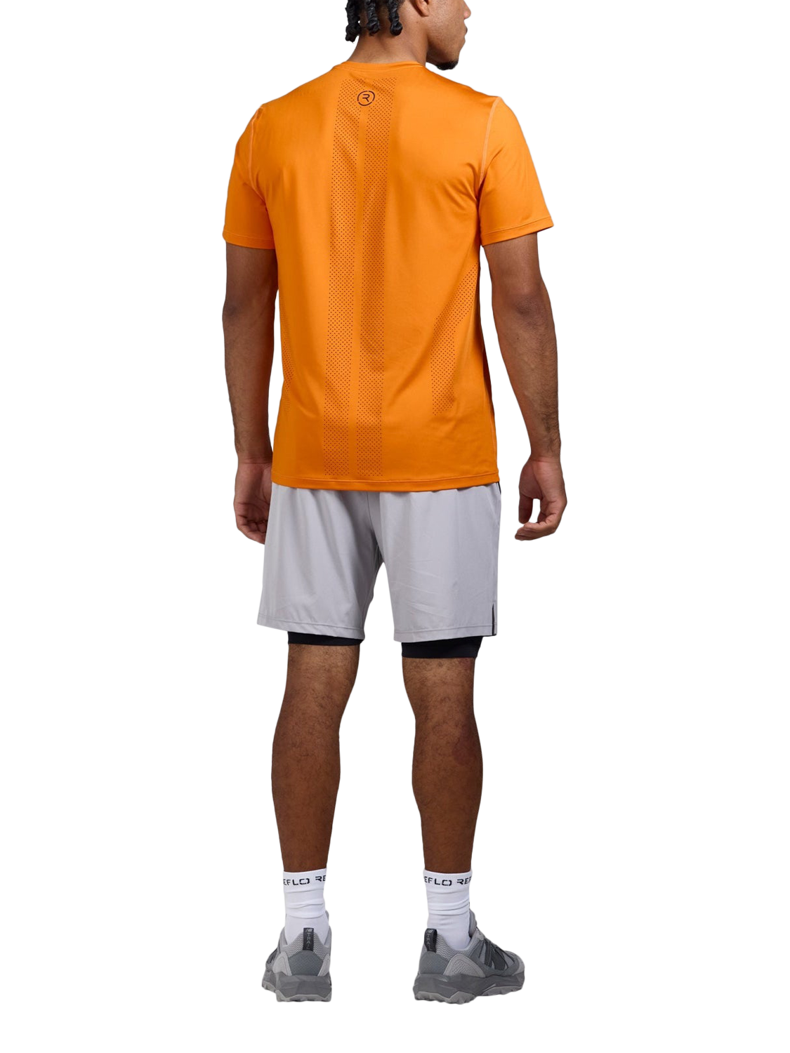 Product image 3 of 6, which shows REFLO Braan T-Shirt, Fiery Orange, XS