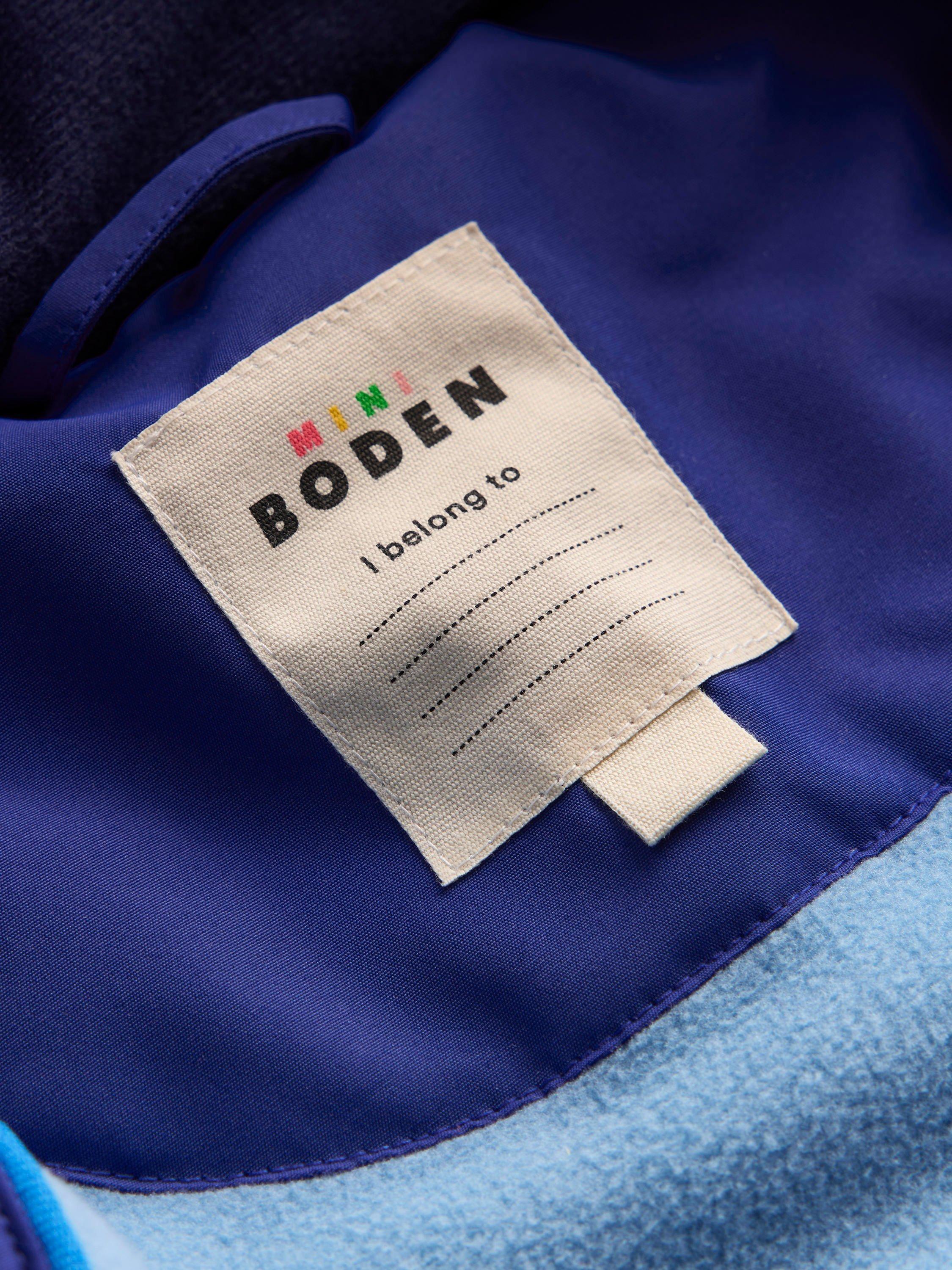 Product image 4 of 5, which shows Mini Boden Kids' All-weather Waterproof Coat, Red/Multi, 2-3 years