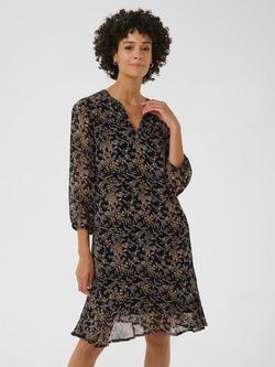 Part Two Elkas Floral Dress, Black/Multi, Black/Multi