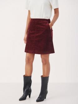 Part Two Lings Corduroy Skirt, Tawny Port