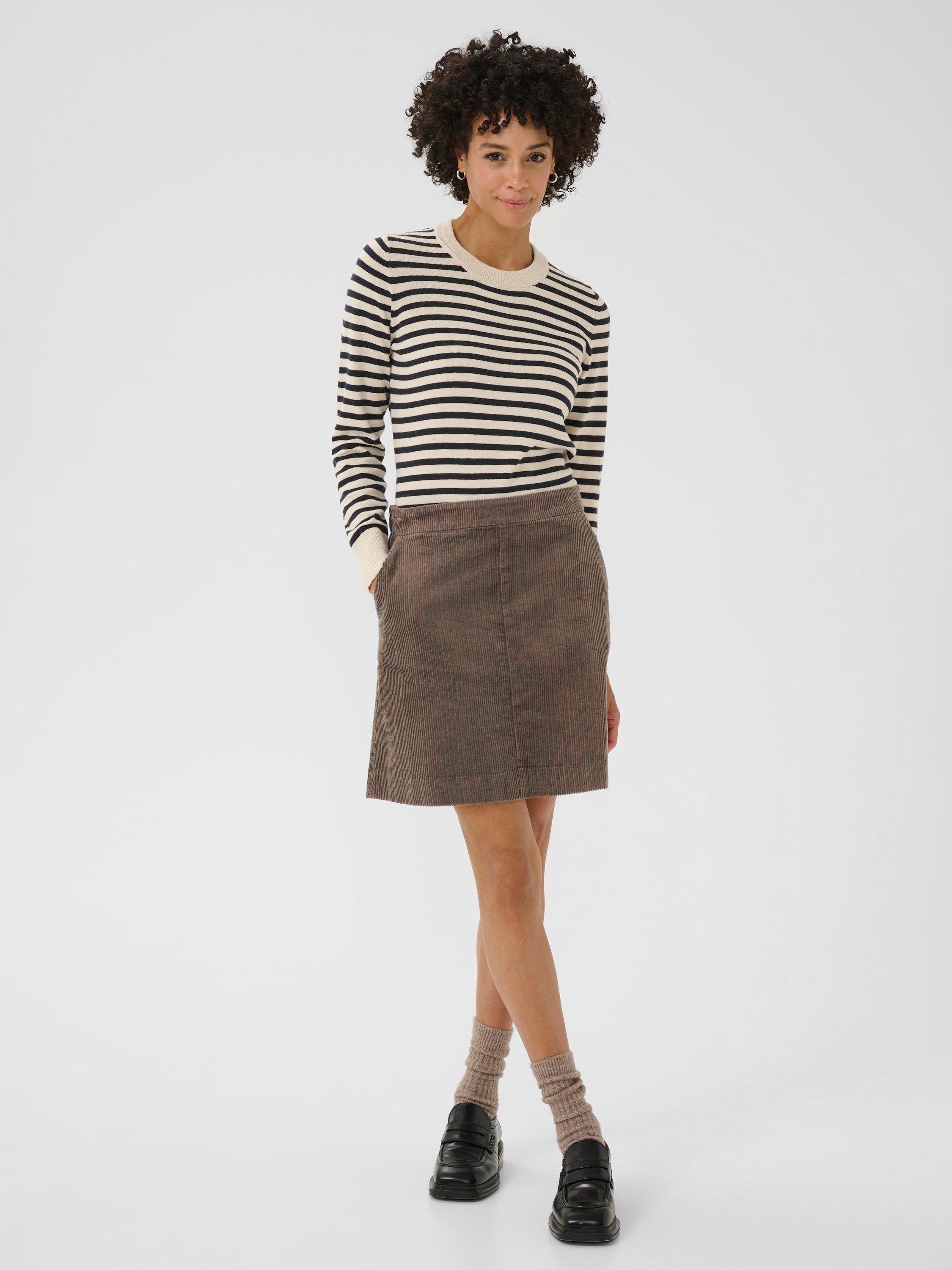 Product image 3 of 6, which shows Part Two Lings Corduroy Skirt, Falcon, 8